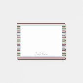 Pastel serape strepen post-it® notes (Voorkant)