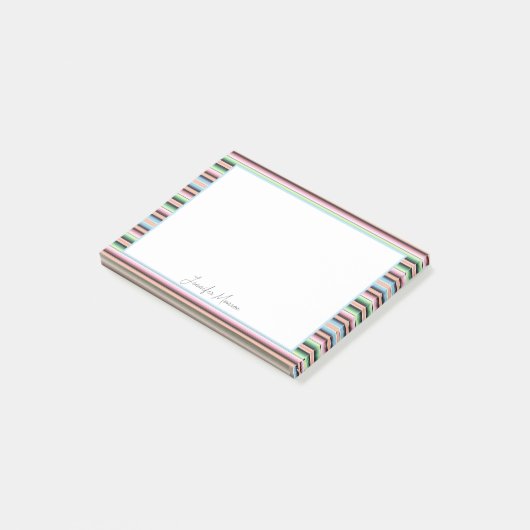 Pastel serape strepen post-it® notes (Schuin)