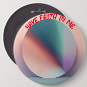 "Pastel Serenity: Colossal Assurance Button" Ronde Button 6,0 Cm (Voorkant /achterkant)