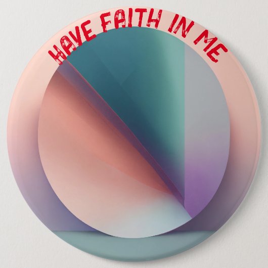 "Pastel Serenity: Colossal Assurance Button" Ronde Button 6,0 Cm (Voorkant)