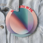 "Pastel Serenity: Colossal Assurance Button" Ronde Button 6,0 Cm (In situ)