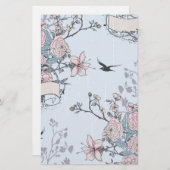 pastel shabby chic briefpapier (Voorkant / Achterkant)