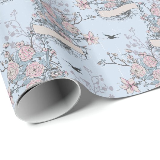 pastel shabby chic cadeaupapier (Rol Hoek)