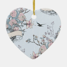 pastel shabby chic keramisch ornament