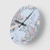 pastel shabby chic ronde klok (Hoek)