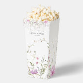 Pastel Shade Blush Roze Wild Bloemen Bruiloft Bedankdoosjes (Popped)