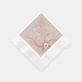 Pastel Shade Floral Motief Ontwerp Servet (Hoek)