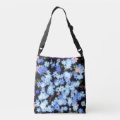pastel shades floral pattern Black BG Crossbody Tas (Achterkant)