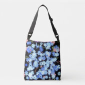 pastel shades floral pattern Black BG Crossbody Tas (Voorkant)