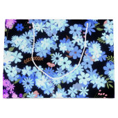 pastel shades floral pattern Black BG Groot Cadeauzakje (Voorkant)