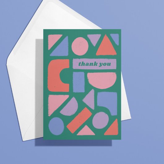 Pastel Shapes bedankt voor dat ding dat je hebt ge Kaart