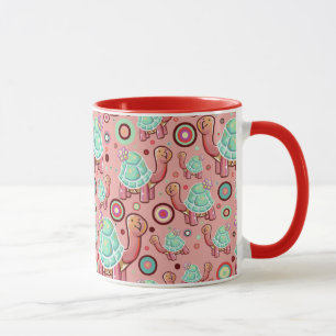 Pastel Shell Flower Tortoise Pattern Mok
