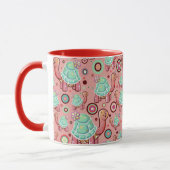 Pastel Shell Flower Tortoise Pattern Mok (Links)