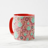 Pastel Shell Flower Tortoise Pattern Mok (Voorkant links)