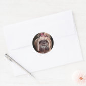 Pastel Shih Tzu Ronde Sticker (Envelop)