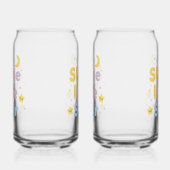 Pastel "Shine Little Star" Celestial Blikvorm Glas (Rechts)