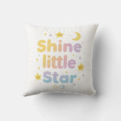Pastel "Shine Little Star" Hemel Kussen (Achterkant)