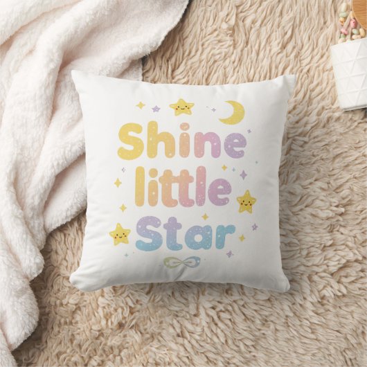 Pastel "Shine Little Star" Hemellichaam Kussen (Deken)