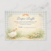 Pastel Silly Goose Farm Diapper Raffle Informatiekaartje (Voorkant)