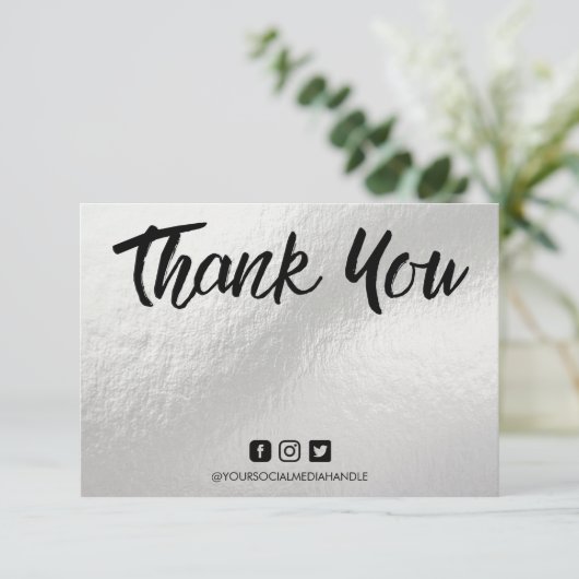 Pastel Silver Silk Dank u voor het bericht Media i (Staand voorkant)