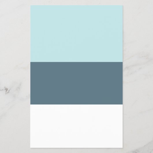 Pastel Simple Modern Geometric Blue Flyer (Achterkant)