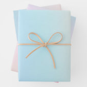 Pastel Simple Wrapping Paper Flat Sheet Set of 3 (In situ)