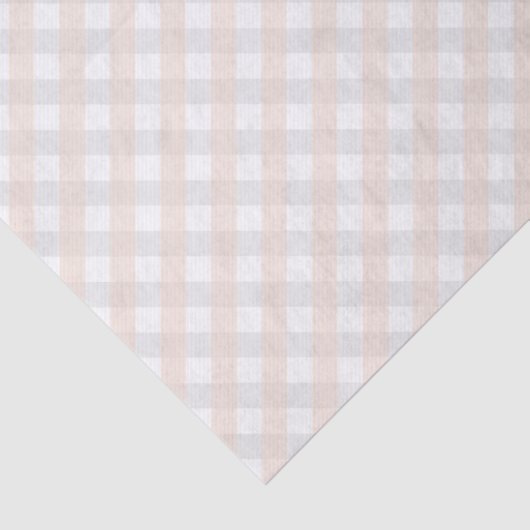 Pastel Sinaasappel en grijs pompoen Baby shower Tissuepapier (Detail)