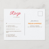 Pastel Sinaasappel Geel Lente Dahlia Bloemen Bruil Briefkaart (Achterkant)