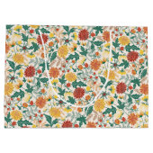 Pastel Sinaasappel Geel Lente Dahlia Bloemen Bruil Groot Cadeauzakje (Achterkant)