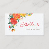 Pastel Sinaasappel Geel Lente Dahlia Bloemen Bruil Plaatskaartje (Achterkant)