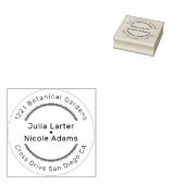 Pastel Sinaasappel Geel Lente Dahlia Bloemen Bruil Rubberstempel (Gestempeld)