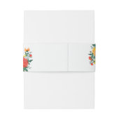 Pastel Sinaasappel Geel Lente Dahlia Bloemen Bruil Uitnodigingen Wikkel (Achterkant Voorbeeld)