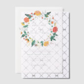 Pastel Sinaasappel Geel Lente Dahlia Bloemen Bruil Vellum Uitnodigingen (Offset (Uitnodiging))