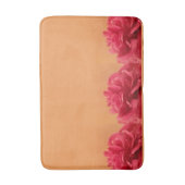 Pastel Sinaasappel Hot Pink Floral Badmat (Voorkant Verticaal)