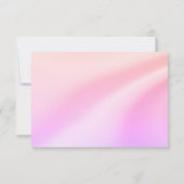 Pastel Sinaasappel Paarse Eenvoudige Dank u Kaarte Kaart (Achterkant)