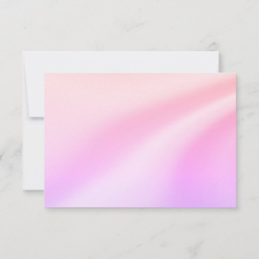 Pastel Sinaasappel Paarse Eenvoudige Dank u Kaarte Kaart (Achterkant)