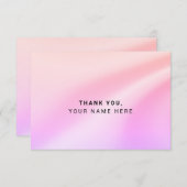 Pastel Sinaasappel Paarse Eenvoudige Dank u Kaarte Kaart (Voorkant / Achterkant)