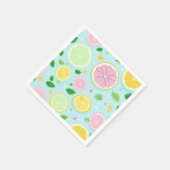 Pastel Sinaasappel Patroon Papier Servet (Hoek)