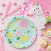 Pastel Sinaasappel Patroon Papieren Bordje (Feest)