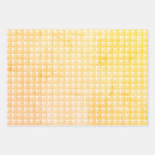 Pastel sinaasappel set van 3 inpakpapier vel (Voorkant 3)