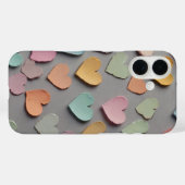 Pastel Sketch Hearts Case-Mate iPhone Case (Achterkant (horizontaal))