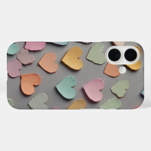 Pastel Sketch Hearts Case-Mate iPhone Case (Achterkant (horizontaal))