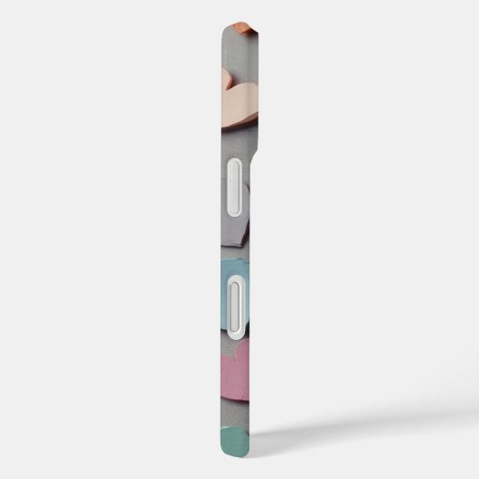 Pastel Sketch Hearts Case-Mate iPhone Case (Achterkant / Rechts)