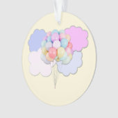 Pastel Sky and Balloons Acrylic Ornament (voorkant)