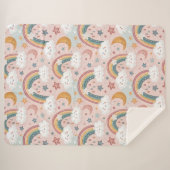 Pastel Sky Blanket Cozy Sherpa for Special Kids Sherpa Deken (Voorkant (horizontaal))