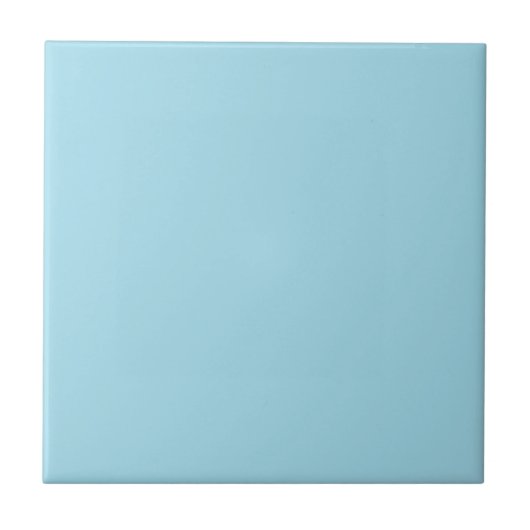 Pastel Sky Blue Solid Color Tile Tegeltje (Voorkant)