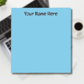 Pastel Sky Blue Unieke gepersonaliseerde leraar ge Notitieblok
