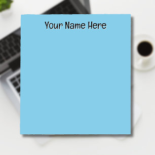 Pastel Sky Blue Unieke gepersonaliseerde leraar ge Notitieblok