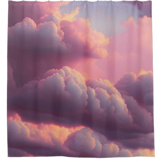 Pastel Sky Douchegordijn (Voorkant)