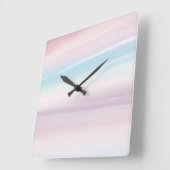 Pastel Sky Dream 3 Vierkante Klok (Hoek)